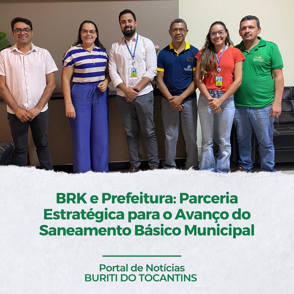Representantes da Rede BRK, Líder Nacional em Serviços de Água e Esgoto, Visitaram o Gabinete da Prefeitura para Discutirem Algumas Demandas de Serviços Solicitadas pelo Município.