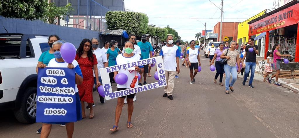 Caminhada em alusão ao Dia Mundial de Conscientização da Violência Contra a Pessoa Idosa